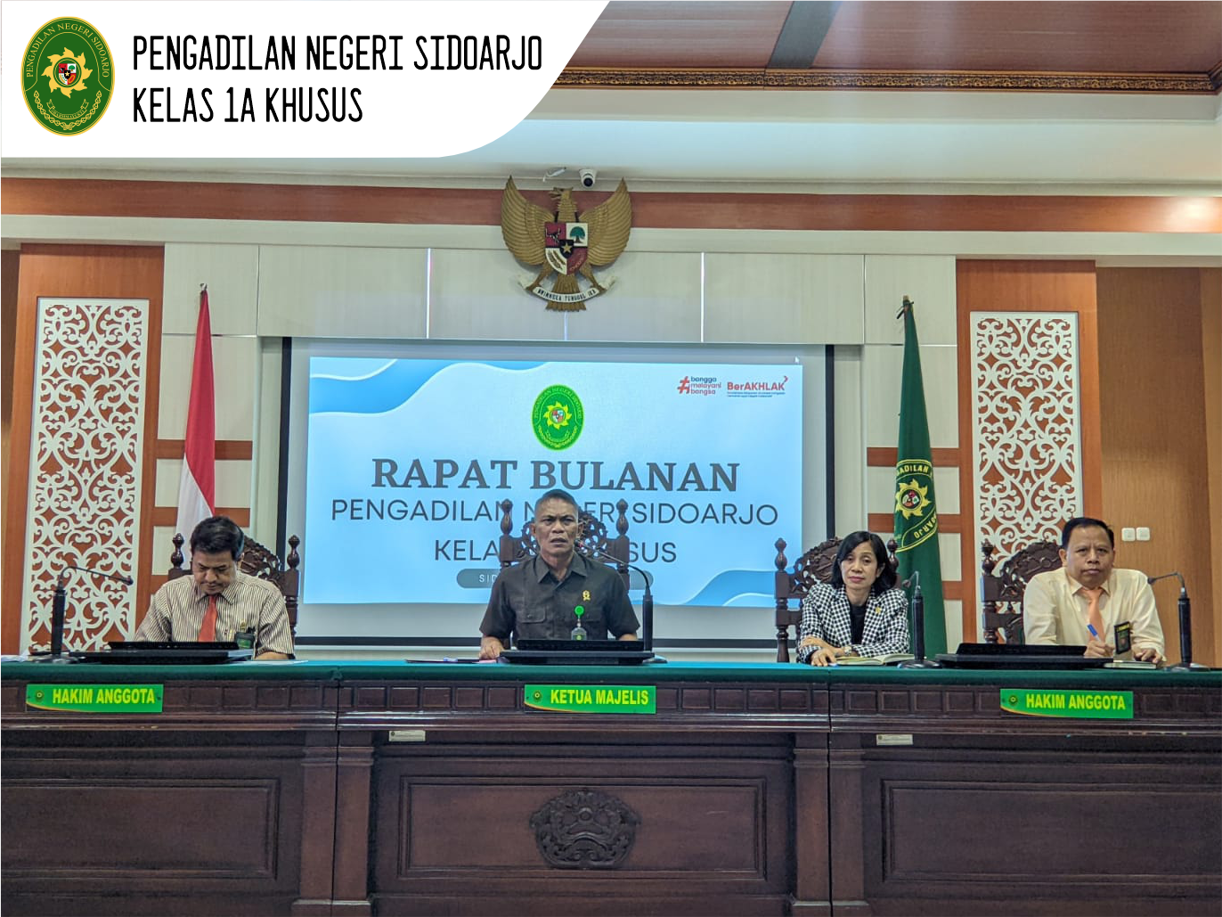 RAPAT BULANAN JULI 2023 PENGADILAN NEGERI SIDOARJO
